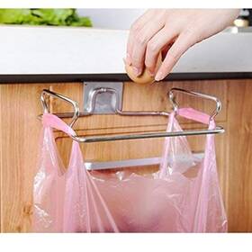 Lucky Fitness 144709744856 Metal Hanging Garbage Bags Rack Kitchen Wash Cloth Towel Storage Holders Wall