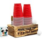 Luketrino Double Solo Disposable Cup Holder With Marker Slot Mark Your And D