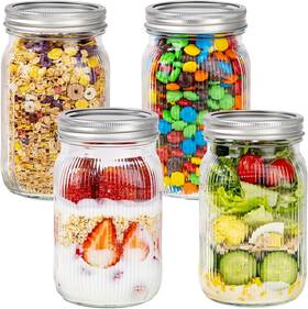 Lumsgstw-4c Luoda Mirthmood 32 Oz Wide Mouth Mason Jars 4 Pack Glass Medium Clear Lumsgstw-4c Luoda Mirthmood 32 Oz Wide Mouth Mason Jars 4 Pack Glass Medium Clear