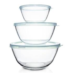 Luvan 652042904084 Glass Mixing Bowls With Lids Set 4.5qt 2.7qt 1.1qt -large Mix Inch Luvan 652042904084 Glass Mixing Bowls With Lids Set 4.5qt 2.7qt 1.1qt -large Mix Inch