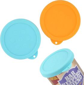 Powder-2p Luvcosy 2 Pack Silicone Powder Cleanser Lids Compatible With Bar Orange And Blue