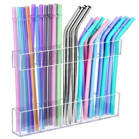 Lwgfio 740759118198 9.5 Inch Large Acrylic Straw Holder For Cabinet Door Kitchen Cabinets Straws
