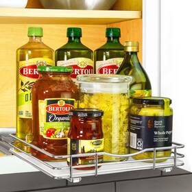 Lynk Professional 013359308215 Pull Out Spice Rack Organizer For Inside Kitchen Cabinet