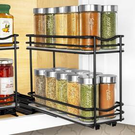 430422blk Lynk Professional Pull Out Spice Rack Organizer For Inside Kitchen Cabinet 430422blk Lynk Professional Pull Out Spice Rack Organizer For Inside Kitchen Cabinet