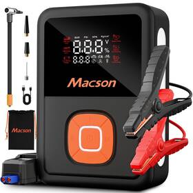 M120-008 Macson Jump Starter With Air Compressor 1500a Portable Car Battery Charger For 6l G