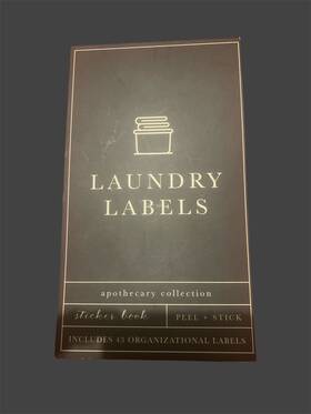 Made For Retail 810655186734 New Laundry And Cleaning Organization Labels 43 Peel Stick Blanks Included