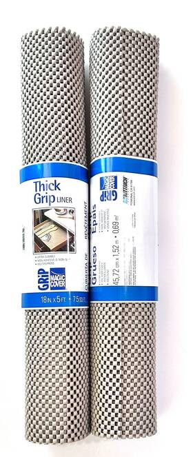 Magic Cover 087508114842 2 Thick Grip Non-adhesive Liner 18 Inch X 5ft Tan