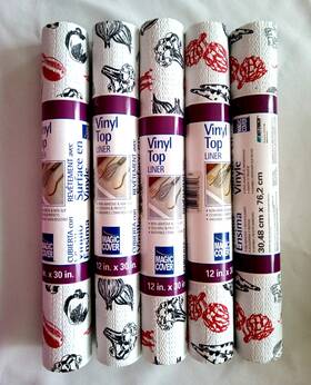 67001 Magic Cover 5 Rolls Vinyl Top Shelf Liner 12 Inch X30 Veggies Cool Gray 67001 Magic Cover 5 Rolls Vinyl Top Shelf Liner 12 Inch X30 Veggies Cool Gray