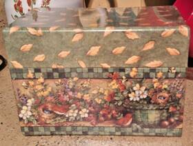 Main Street Press 739745030040 Paper Recipe Box W Cards Frances Garden By Shelly Reeves Smith