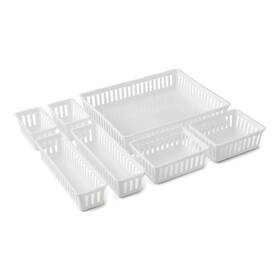 23715 Mainstays Set Of 7 Drawer Storage Organizer Bins 4 Case New