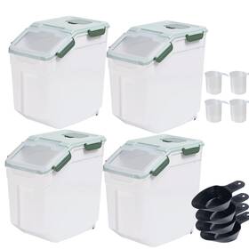 G1yyjj017281irs4 Mairuker Large Flour Storage Container Bin 25lb 4 Pack Airtight Rice Containe G1yyjj017281irs4 Mairuker Large Flour Storage Container Bin 25lb 4 Pack Airtight Rice Containe