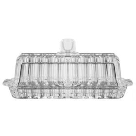 Majestic Gifts Inc. 810041772879 Crystal Covered Butter/cheese Dish-7.25 Inch Clear 7.25 Length