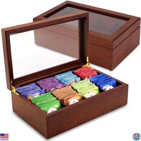 B07hgdhj2t Martha Stewart Luxury Wooden Tea Bag Organizer - 8 Compartment Storage Chest Handmade Design B07hgdhj2t Martha Stewart Luxury Wooden Tea Bag Organizer - 8 Compartment Storage Chest Handmade Design