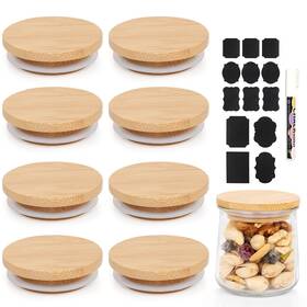 Mason Life 745681793796 Oui Yogurt Jar Lids Bamboo Set Wooden For Yogu Mason Life 745681793796 Oui Yogurt Jar Lids Bamboo Set Wooden For Yogu