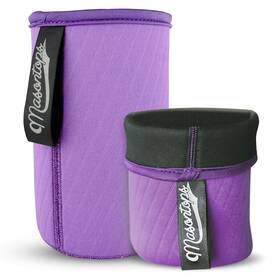 Masontops 829188001407 Wide Mouth Mason Jar Neoprene Sleeve - Purple Triple Insulated Co