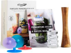 Cfk9w Masontops Complete Mason Jar Fermentation Kit - Pickle Wide Mouth Clear