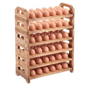 Lny-maxcheck-4333 Maxcheck 6-tier Stackable Wooden Egg Holder Large Capacity For 108 Eggs Cou Lny-maxcheck-4333 Maxcheck 6-tier Stackable Wooden Egg Holder Large Capacity For 108 Eggs Cou