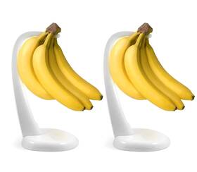 Meadow Lane 850034455099 Banana Holder Stand - Bpa-free White Plastic Fruit Hanger For Fre