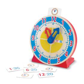 4284 Melissa & Doug And Turn Tell Wooden Clock - Educational Toy With 12 Reversible 4284 Melissa & Doug And Turn Tell Wooden Clock - Educational Toy With 12 Reversible