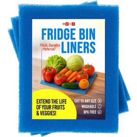 Rbl-3p Mess 2xthe Life Of Your Produce - Refrigerator Bin Liners Anti Bruise Airflow Mat