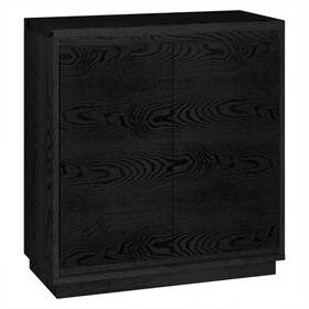 Ac1977 Meyer&cross And Presque 30 Inch Black Grain Rectangular Accent Storage Cabinet