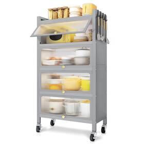 Mgsc005g 680044993065 Mega Casa 5 - Layer Steel Accent Cabinet With Door N/a