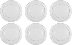 Mian 744110049237 White Plastic Lids Fits Luminarc Working Glass 6 Pack