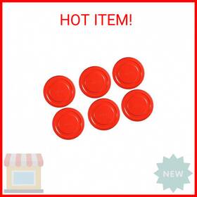 Mian 744539810043 Red Plastic Lids Fits Luminarc Working Glass 6 Pack