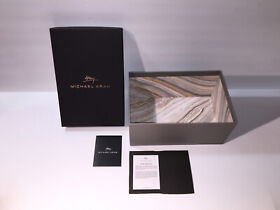 124021 Michael Aram Silver Grey Black Empty Box Only Shimmer New Marble Style 124021 Michael Aram Silver Grey Black Empty Box Only Shimmer New Marble Style