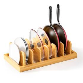 Wm310 Minboo Bamboo Pot Lid Organizer Holder And Pan Drawer Organiz Wm310 Minboo Bamboo Pot Lid Organizer Holder And Pan Drawer Organiz