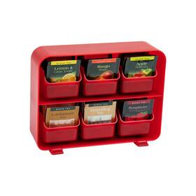 Mind Reader 887530005329 6 Drawer Tea Bag Holder And Organizer Red