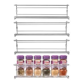Ms3003-1 Mindspace Spice Rack Wall Mount Pantry Cabinet Door Organizer - Set Of 4 Han Ms3003-1 Mindspace Spice Rack Wall Mount Pantry Cabinet Door Organizer - Set Of 4 Han