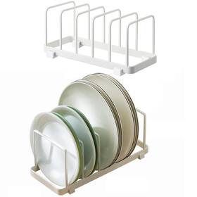 Dt0492 Mingfanity 2 Pack Plate Home Accented Storage Rack Holders Organizer Metal Dish