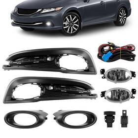 A3800 Misakomo Fog Lights Assembly Compatible With 2013 2015 Honda Civic Sedan Front Bum A3800 Misakomo Fog Lights Assembly Compatible With 2013 2015 Honda Civic Sedan Front Bum