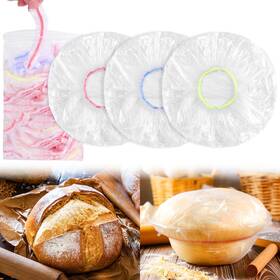 Rain-779-4 Mity Rain 50pcs Colorful Bowl Covers For Bread Proofing Reusable Elastic Sourdough Bre