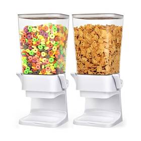 Sd-122 Mivvosakuki Cereal Dispenser Countertop 2 Pack 5.5 Quart Large Storage Cont... Fast Ship