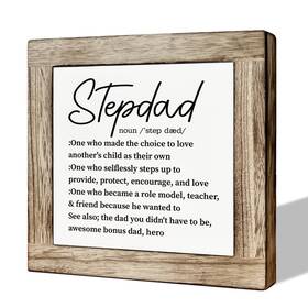 Smp572 Mlteye Stepdad Definition Sign Gift For Grandpa Wooden Box Signs Home Decor Fa