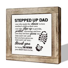 Smp576 Mlteye Stepped Up Dad Gift Wooden Box Signs For Home Decor Grateful Poem Sign Smp576 Mlteye Stepped Up Dad Gift Wooden Box Signs For Home Decor Grateful Poem Sign