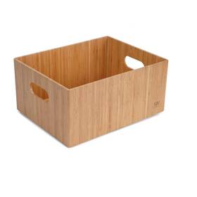 1887ac Mobilevision Bamboo Storage Box 14 Inch X11 X 6.5 Durable Bin With