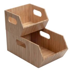 1918aa Mobilevision Bamboo Storage Bins For Pantry And Kitchen Cabinet Organizer Multi