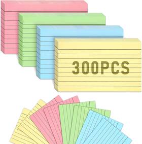 Utn-105-1 Mobyke 300 Count Colored Index Cards 3x5 Inches Flash Lined Soft Colors Utn-105-1 Mobyke 300 Count Colored Index Cards 3x5 Inches Flash Lined Soft Colors