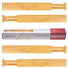 Mod1118 Modessio Adjustable Kitchen Drawer Organizer Set Expandable Bamboo 690005309347