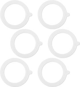 M4zrpxjm Molain 574714 1 6pcs Rubber Seals Rings For Glass Jars Airtight Silicone White
