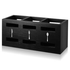 Vnqx4b36 Molain 611517 1 Wooden Silverware Organizer Bin Black Caddy Flatware Co Vnqx4b36 Molain 611517 1 Wooden Silverware Organizer Bin Black Caddy Flatware Co