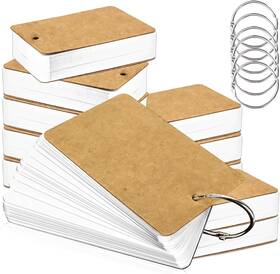 2023083104 Motbach 300 Pcs Flash Cards 2x3 Inch Index With Sheets - White 2023083104 Motbach 300 Pcs Flash Cards 2x3 Inch Index With Sheets - White