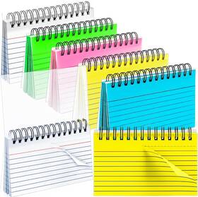 Motbach-2023083102 Motbach Colorful 250 Pcs Spiral Index Cards 3x5 Inch Multicolor