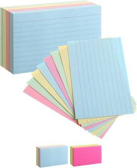 Xfg200 Mr. Pen Pen- Pastel 3 Inch X 5 180 Lined Index Cards