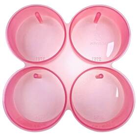 2751 Mubyok 300 Design Optional M02 4inch Circles With Holes 4 Cavity Silicone F