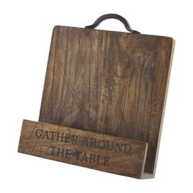 40980007 Mud Pie Home Gather Around The Table Wood Tablet Cookbook Holder