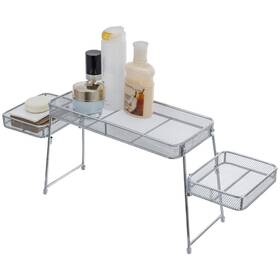 Tb-bath0069sil Mygift Chrome Plated Metal Over The Sink Organizer Shelf Rack 3 Tiered Bathr Tb-bath0069sil Mygift Chrome Plated Metal Over The Sink Organizer Shelf Rack 3 Tiered Bathr
